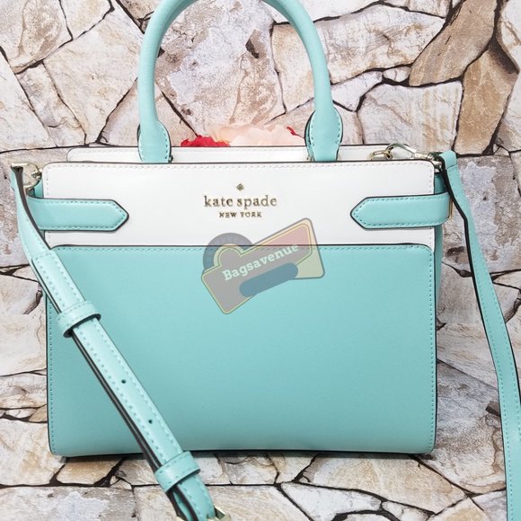 kate spade Handbags - Medium Satchel Staci Poolside White Kate Spade